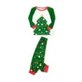 thumbnail image 5 of Family Matching Christmas Pyjamas Set Green Pattern Printed Clothes Set, Matching Sets Christmas PJs for Family Pajamas, 5 of 10