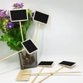 thumbnail image 4 of 20Pcs Plant Name Labels Herb Garden Home Flower Pot Undefined Blackboard Wooden Chalkboard Labels Round Rod Long Garden Supplies round rod L, 4 of 8