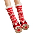 thumbnail image 2 of Zhangnan Womens Winter Fuzzy Socks Warm Plush Thermal Crew Cabin Slipper Socks Christmas Holiday Gift Cozy Soft Home Bed Socks-9, 2 of 2