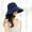 Hidden green, variant on Pure Color Large -Edged Hat Ms. Summer Outdoor Sunscreen Hats Big Brim Fisherman Hat Wind Rope Sun Hat