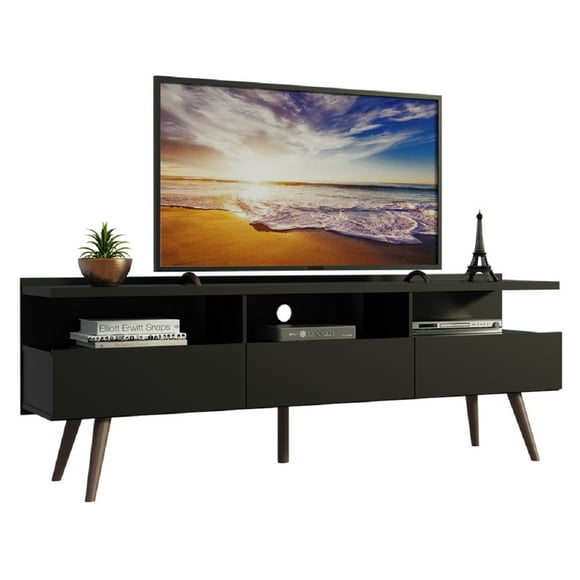 Mueble Mesa Para Tv Rack Madesa Hasta 65'' Negro Madesa Londres