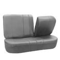 thumbnail image 4 of FH Group Royal PU Leather Full Set Airbag Compatible and Split Bench Car Seat Covers, Gray, 4 of 4