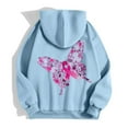 thumbnail image 4 of Yuannlog Womens Zip Up Hoodies Cancer Awareness Month Long Sleeve Pullover With Pocket Drawstring Casual Athletic Sweatshirts, 4 of 4