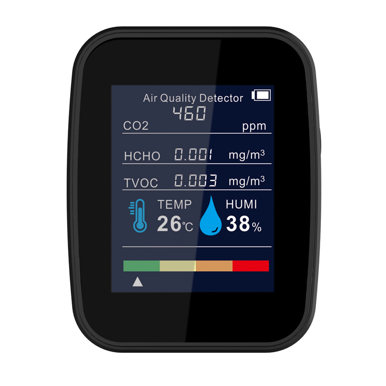 5In1 Air Quality Monitor CO2 Meter Detector Temperature Meter