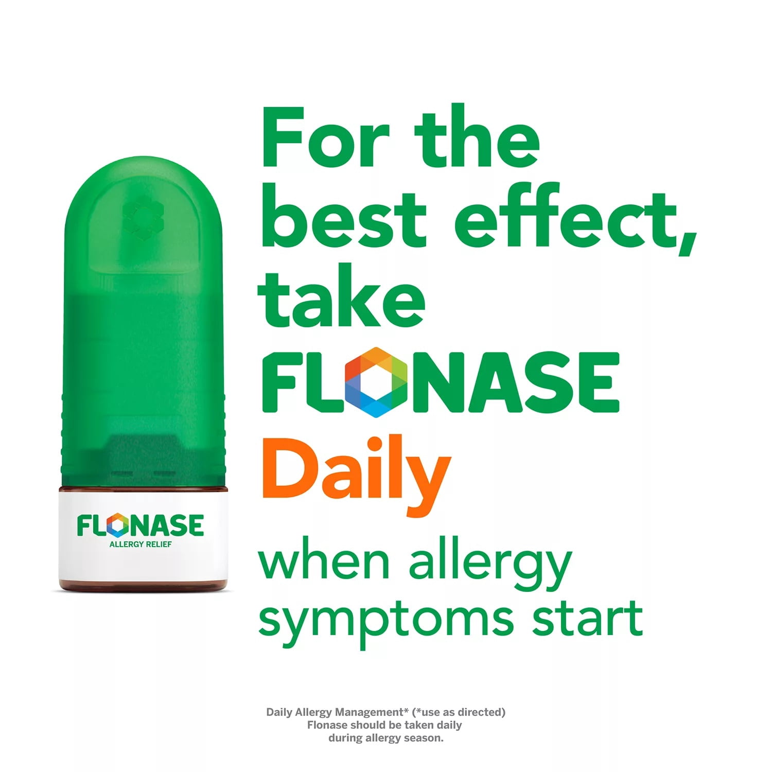 Flonase Allergy Relief Nasal Spray, 144 Sprays (Pack of 3)