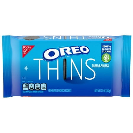 Oreo Thins Sandwich Cookies Chocolate 10.1 oz