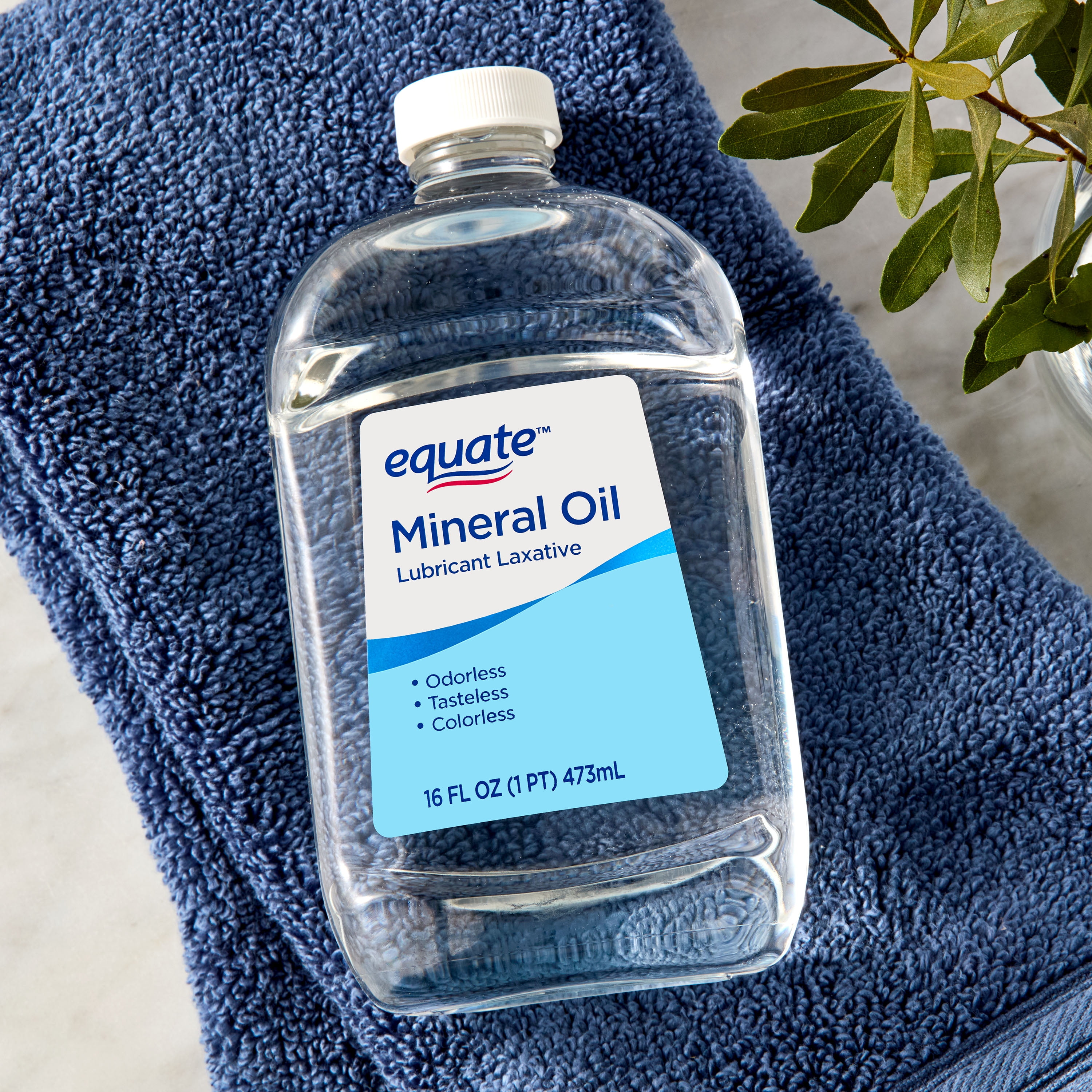 (4 pack) Equate Mineral Oil Lubricant Laxative Liquid for Constipation, 16  fl oz (474mL)