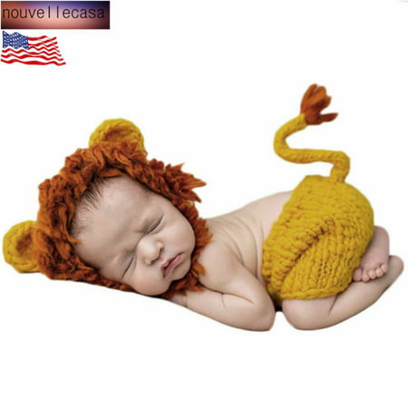 Fancyleo Baby Lion Crochet Hat  Pant Costume Photography Prop Outfits Fabulous