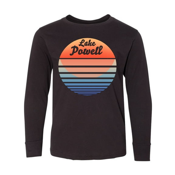 Inktastic Lake Powell Retro Sunset Long Sleeve Youth T-Shirt