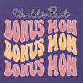 thumbnail image 5 of Wild Bobby, World's Best Bonus Mom Mother's Day Tri-Blend Racerback Tank Top, Purple Rush, Large, 5 of 6