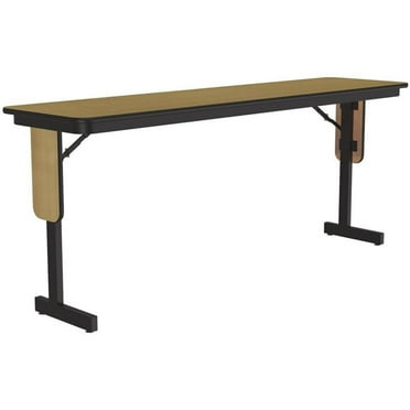 Correll 3/4" High Pressure Folding Seminar Table with Panel Leg in Fusion Maple