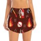 thumbnail image 2 of Balery Fire Extinguisher Pantalones cortos deportivos para mujer con forro y dos bolsillos, elásticos, para entrenamiento, gimnasio, yoga-Small, 2 of 7