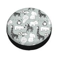 thumbnail image 3 of Easygdp African Animals Automobile Tire Dust Cover, 14-17in Spare Tire Cover Universal Fit for Trailer, Car, Truck, SUV, Jeep - 16 inch, 3 of 9