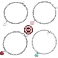 thumbnail image 2 of La pulsera clásica de corazón de estilo dulce y romántico está disponible en una variedad de colores y estilos para adaptarse a varias combinaciones., 2 of 5