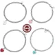 thumbnail image 2 of La pulsera clásica de corazón de estilo dulce y romántico está disponible en una variedad de colores y estilos para adaptarse a varias combinaciones., 2 of 5