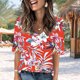 thumbnail image 3 of Camisetas Casuales de Manga Corta Plisada de la Moda de las Mujeres, Camiseta Cómoda de Poliéster para las Mujeres, Blusa de Primavera de Verano Lavado a Mano, 3 of 7