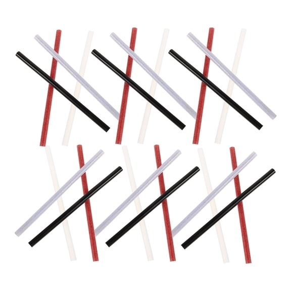 WHAMVOX 30Pcs Colored Hot Glue Sticks Cylindrical EVA Resin Diy Crafts 5.9x0.3x0.3In