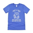 thumbnail image 4 of Always Came Back With The Milk Funny Shirt for Dad Just A Dad Tee for Men Heather Blue Shirt Adult Large, 4 of 5