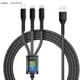 thumbnail image 4 of Cable de carga tres en uno de 100 W - Diseño trenzado, carga rápida, para dispositivos móviles, 4 of 8
