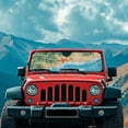 thumbnail image 3 of Uorisanigo Windshield Sun Shade for Jeep Wrangler TJ JK JL1997-2024, Aluminum Foil Film Beach Starfish Car Winshied Sunshade, Block UV Rays and Heat Protection for Car Interior, 3 of 7