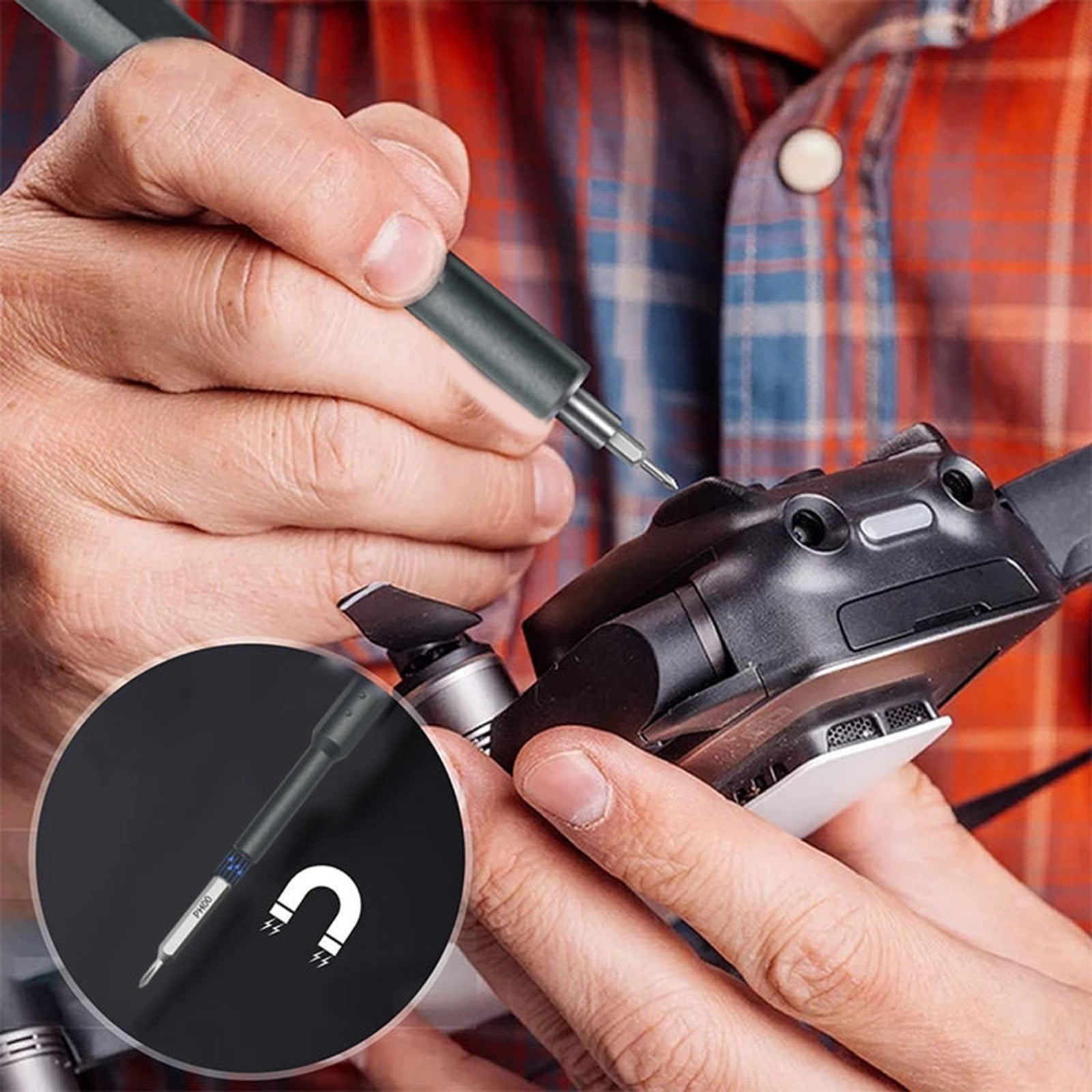 Precision Electric Screwdriver Kit - 44 in 1 Screwdriver Set Alloy Bits for Electronics Repair, Smartphones, Cameras, Laptops, DIY Projects with Compact Storage & Dual Manual/Auto Mode