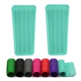 thumbnail image 1 of ZAXOP - Bolsa de 2 tapetes de silicona resistentes al calor para planchas, rizadores, alisadores de pelo, rizadores y herramientas de calor (verde menta), 1 of 5