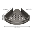 Double Layer ABS Corner Shower Caddy, Punch-Free Triangle Bathroom ...