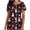 Black, variant on Karymi Easter Scrub Tops for Women Cute Bunny Colorful Eggs Graphic Nurse Tops Slim Fit V Neck Short Sleeve Tunic Uniform Retro T-Shirts