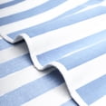 thumbnail image 6 of American Soft Linen, 100% Cotton 4-Pack Turkish Cabana Striped Beach Towels – Sand-Free, Soft & Absorbent, 30x60 Inches - Sky Blue, 6 of 10