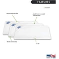 thumbnail image 2 of Rada Cutlery Plastic Flexible Cutting Board, 7x10 in, White, Pack of 3, 2 of 2