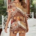 thumbnail image 2 of Christmas Snowmen Pajamas Set Womens Loungewear Sleepwear 2 Piece PJ Sets, 2 of 7