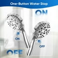 thumbnail image 2 of eco4life Micro-Nano Foam Shower Head, 5 Water Modes & High Pressure & Built-in High-Performance Filter, 2 of 8