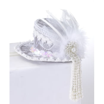Ghost Bride Mini Lace Top Hat 
