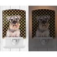 thumbnail image 2 of Caroline's Treasures KJ1214CNL Candy Corn Halloween Schnauzer Ceramic Night Light, 6x4x3", multicolor, 2 of 2