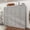 Gray, variant on Full Size Murphy Bed, Wooden Full Wall Bed with 2 Wardrobe and Storage Shelf, Multifunctional Foldable Platform Bedframe for Guest-Room, Bedroom, Walnut