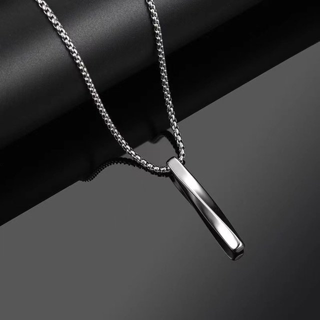 Collar en espiral para hombre, estilo minimalista, personalidad minimalista, hip-hop para hombre
