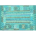 thumbnail image 1 of Ahgly Company Indoor Rectangle Southwestern Light Blue Country Area Rugs, 5' x 8', 1 of 4