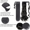 thumbnail image 6 of Benehair Clip in Ponytail Extensions for Women Wrap Around Long Thick Straight Curly Hairpiece, 6 of 13