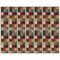thumbnail image 6 of Ottomanson Non-Slip Rubberback Checkered 8.5" x 26" Indoor Stair Treads, 14 Pack, Multicolor, 6 of 11