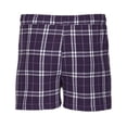 thumbnail image 4 of Boxercraft BM6701 Men's 100% Cotton Double-Brushed Flannel Boxer-Purple/White Pl-S, 4 of 4