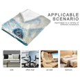 thumbnail image 4 of Qxltty Deep Blue Sea Turtle Soft Cozy Fluffy Blankets for Couch Sofa Chair Bed Camping Picnic Travel Lightweight Bed 50×60inch, 4 of 7