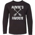 thumbnail image 3 of Inktastic Aunties Favorite Niece Nephew Gift Long Sleeve Youth T-Shirt, 3 of 5