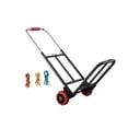 hengtong Foldable Hand Truck with 2 Wheel, Luggage Trolley Adjustable ...