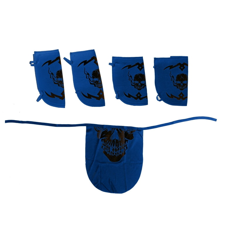 Skull Ninja Blue Halloween Costume for Children, Boys Size Small 6/7, by Way to Celebrate