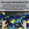 thumbnail image 4 of Gaming Mousepad Large Gaming Pad, Pc Mouse Pad Big Mouse Pads, Desk Pad Mat Non-Slip Rubber Base Waterproof with Stitched Edges, 35.4 X 15.7 inch for Work/Game/Office/Home Sports Motocross, 4 of 6