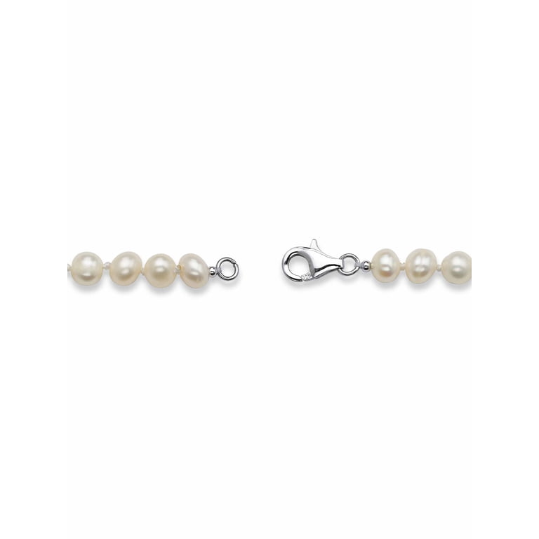 Natural 9-10mm White Freshwater Cultured Pearl 3-Piece Jewelry Set - Necklace, Bracelet, Earrings