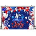 thumbnail image 5 of 4th of July Independence Day Backdrop, American Flag Balloons USA Banner for Independence Day Photography Background, Patriotic Party Veterans Day Backdrop Photo Banner Booth Studio 7x5ft, 5 of 5