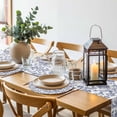 thumbnail image 6 of Blue Flower Round 13 Inch Placemats Set of 8, Spring Leaf Vintage Farmhouse Boho Plant HeatResistant Non Slip Place Mats for Dining Table, Wipeable Braided Kitchen Table Mats for Housewarming, 6 of 9