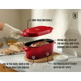 thumbnail image 2 of Kook Dutch Oven with Lid, Enameled Cast Iron, 3.4 Qt, Cherry Ombre, 2 of 6