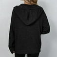 thumbnail image 3 of 1PCS drawstring knitted jacket-black, 3 of 5